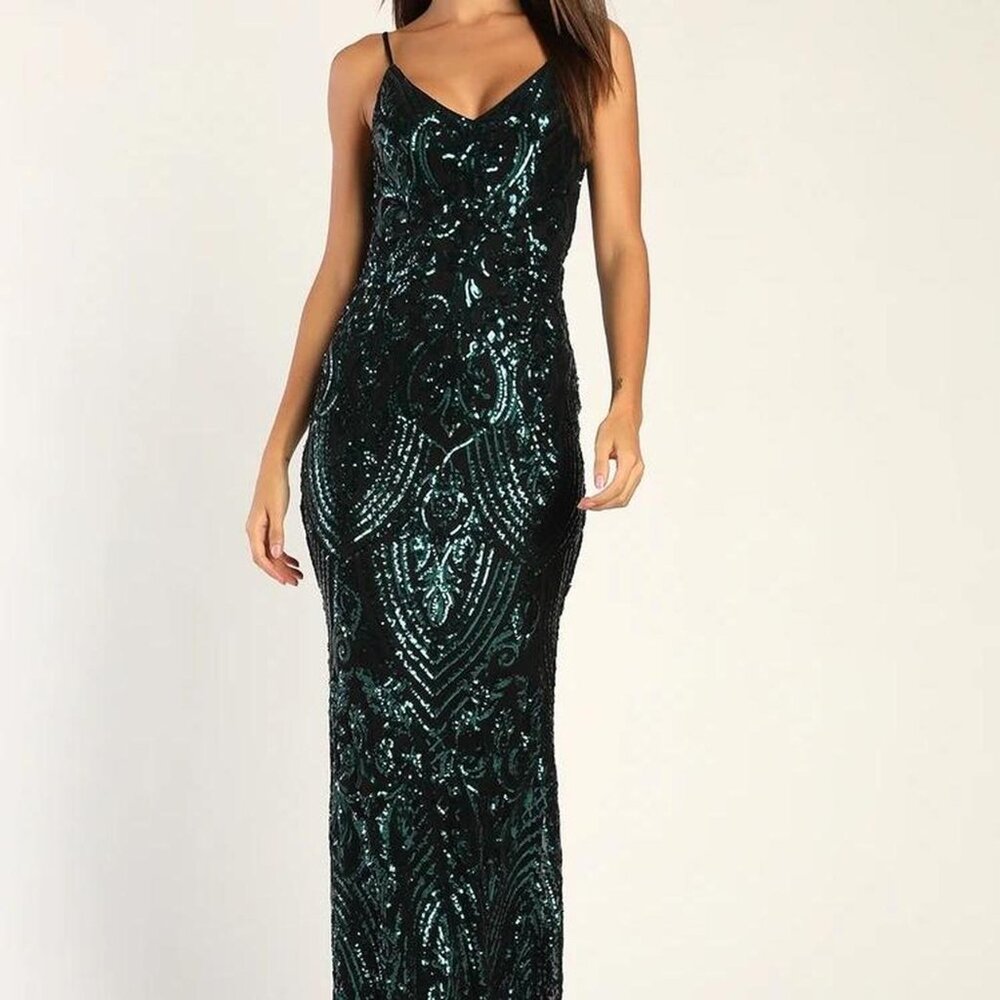 Lulus Truly Alluring Sequin Mermaid Maxi Dress